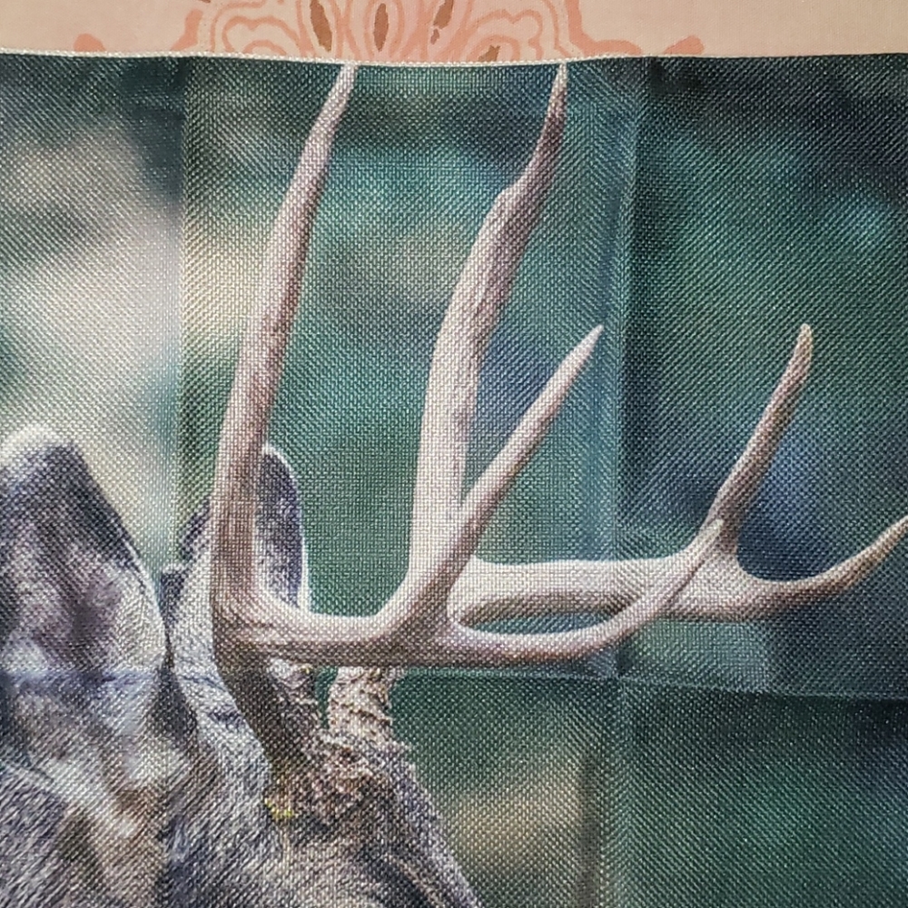 Deer Pillow Cover. Antlers Forest Hunting 🦌 Buck - Picture 3 of 10